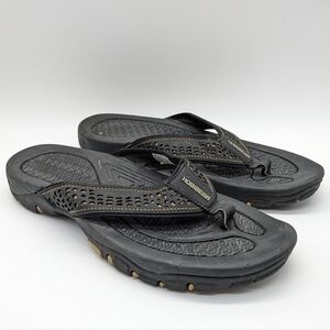 Hobibear Black Tan Thong Flip Flop Sandal 43